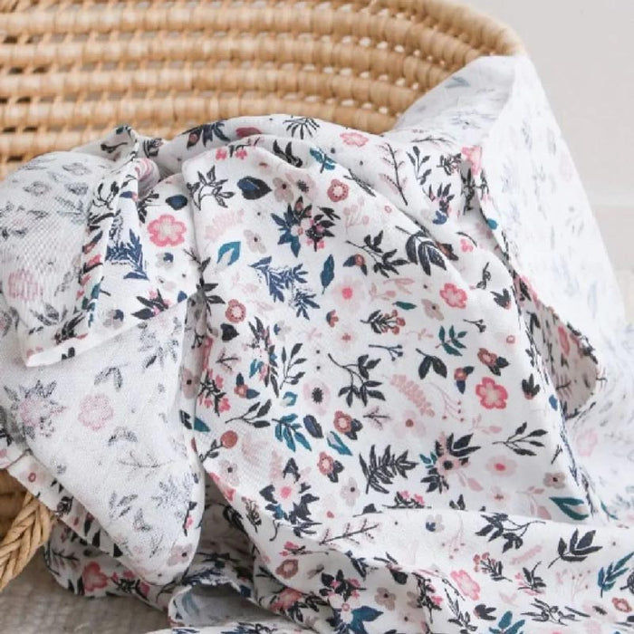 Burrow & Be Organic Cotton Muslin Wrap - Petite Clementine | Koop.co.nz