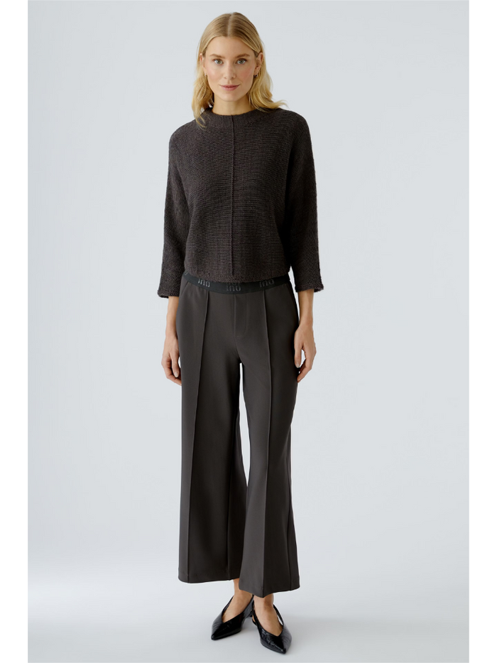 Oui Cotton Blend Jumper Espresso
