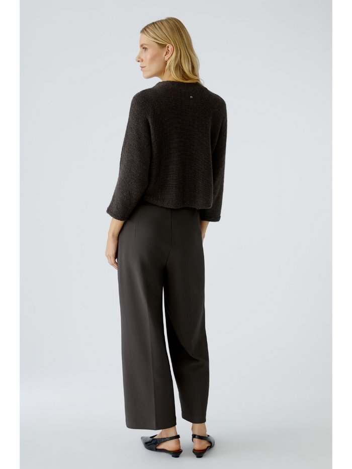 Oui Cotton Blend Jumper Espresso