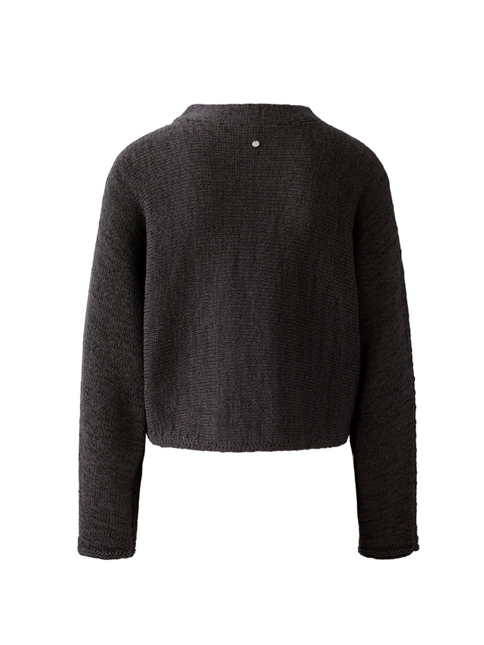 Oui Cotton Blend Jumper Espresso