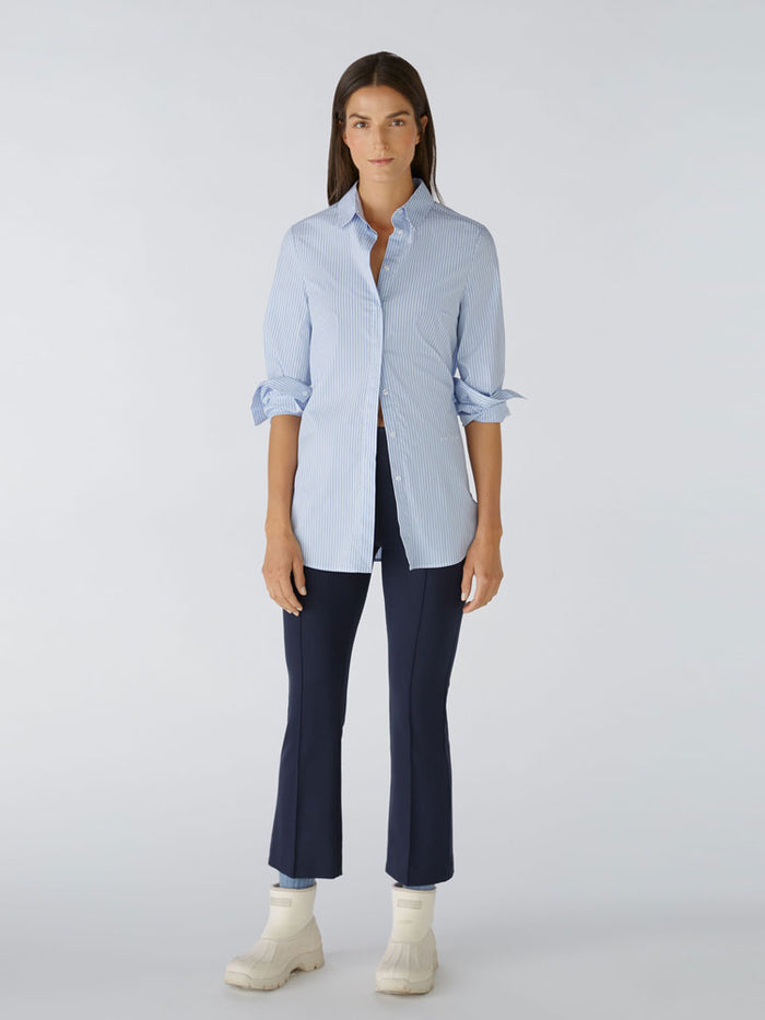 Oui Shirt Blue & White