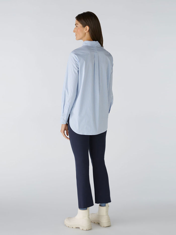 Oui Shirt Blue & White
