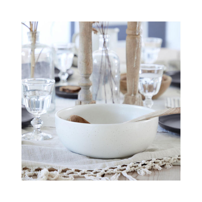 Pacifica Serving Bowls - Salt in use