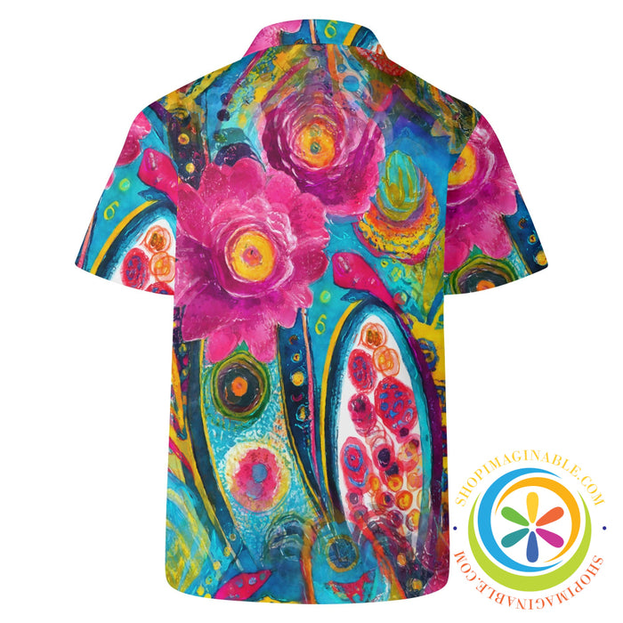 Paint Me Floral Hawaiian Casual Shirt