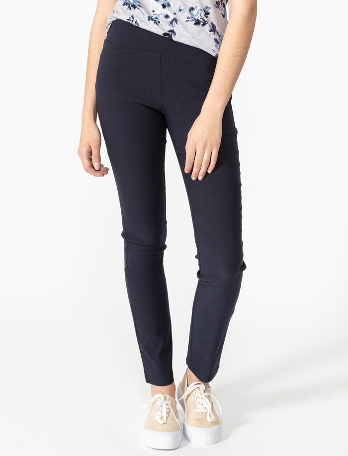 Pantalon à enfiler à jambe étroite