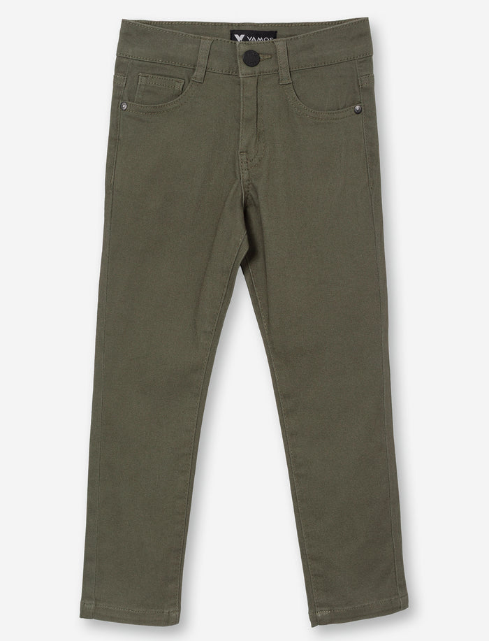 Pantalon à jambe droite en sergé pour garçon