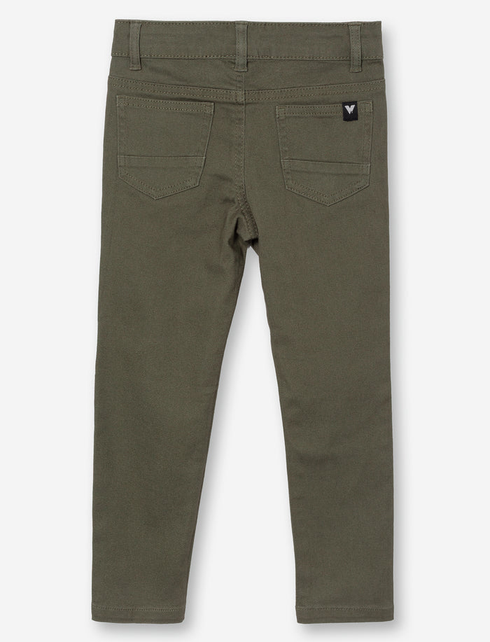 Pantalon à jambe droite en sergé pour garçon