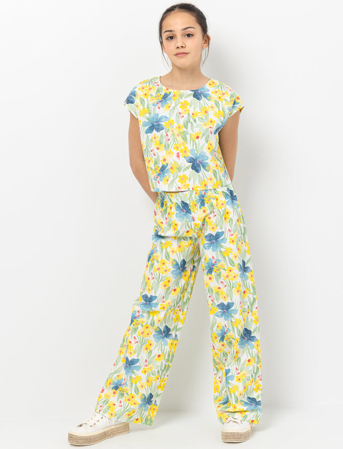 Pantalon à taille élastique Tropicana