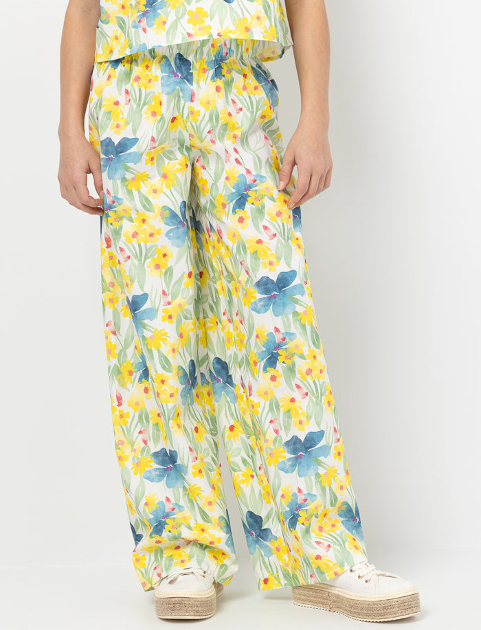 Pantalon à taille élastique Tropicana