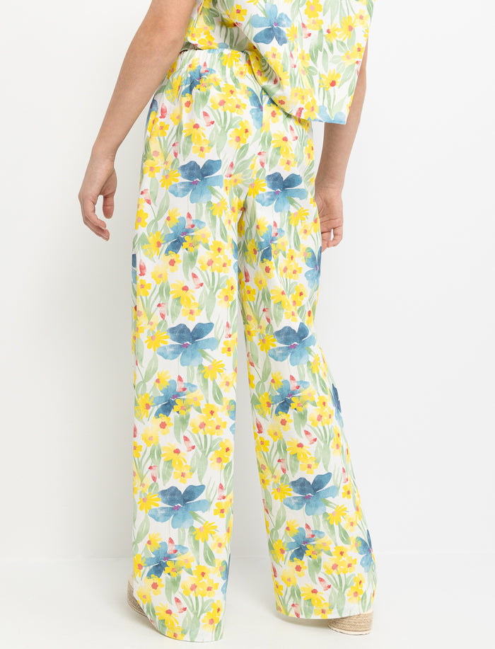 Pantalon à taille élastique Tropicana