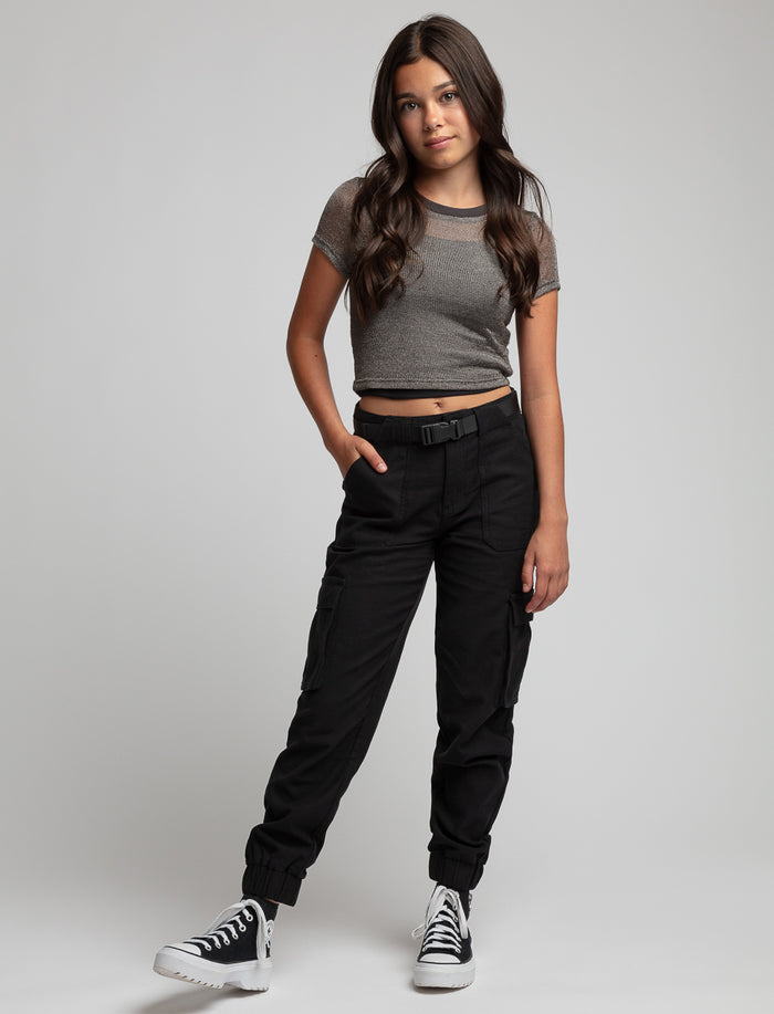 Pantalon cargo avec ceinture