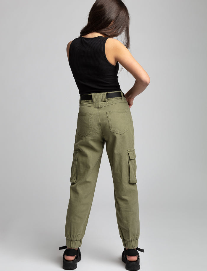 Pantalon cargo avec ceinture