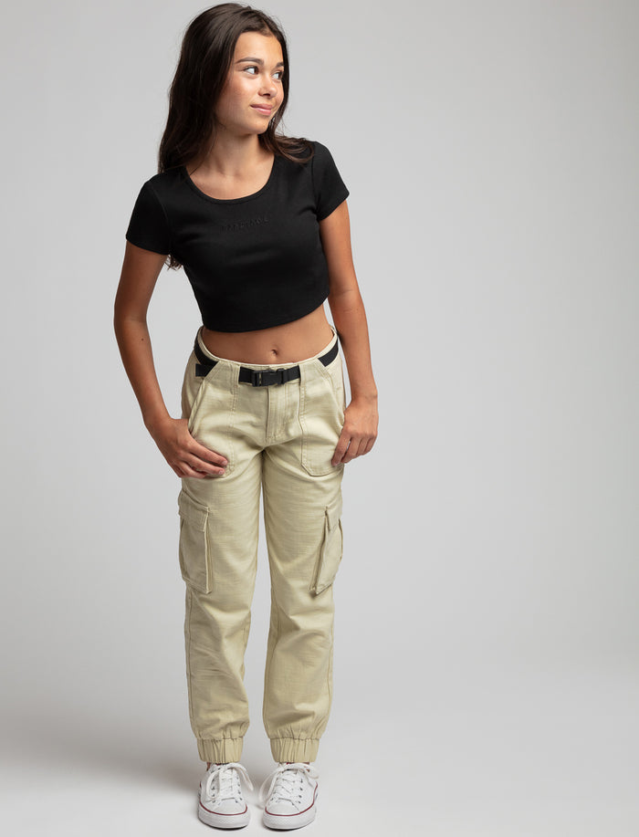 Pantalon cargo avec ceinture