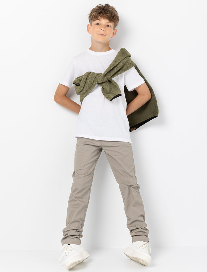 Pantalon chino à jambe étroite pour ado garçon