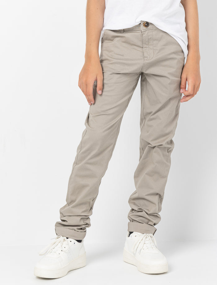 Pantalon chino à jambe étroite pour ado garçon