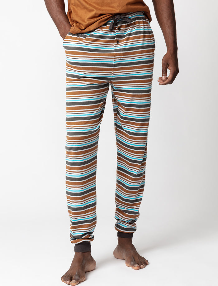Pantalon de pyjama à motifs en coton bio