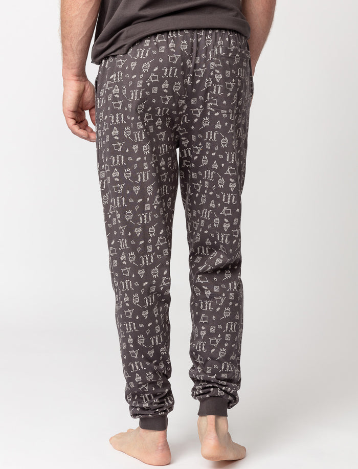 Pantalon de pyjama à motifs en coton bio
