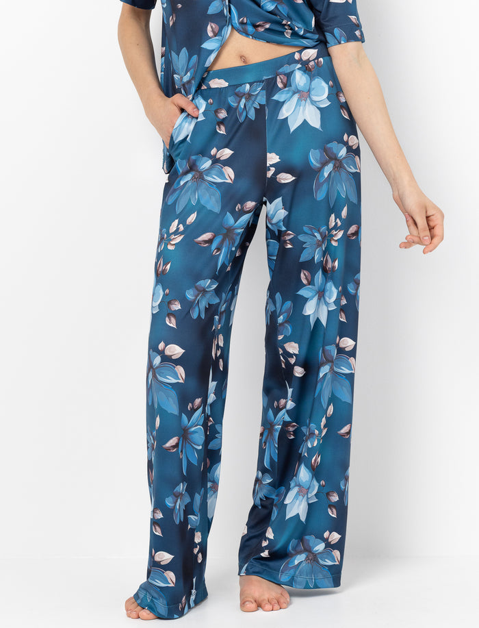 Pantalon de pyjama fleuri pour femme