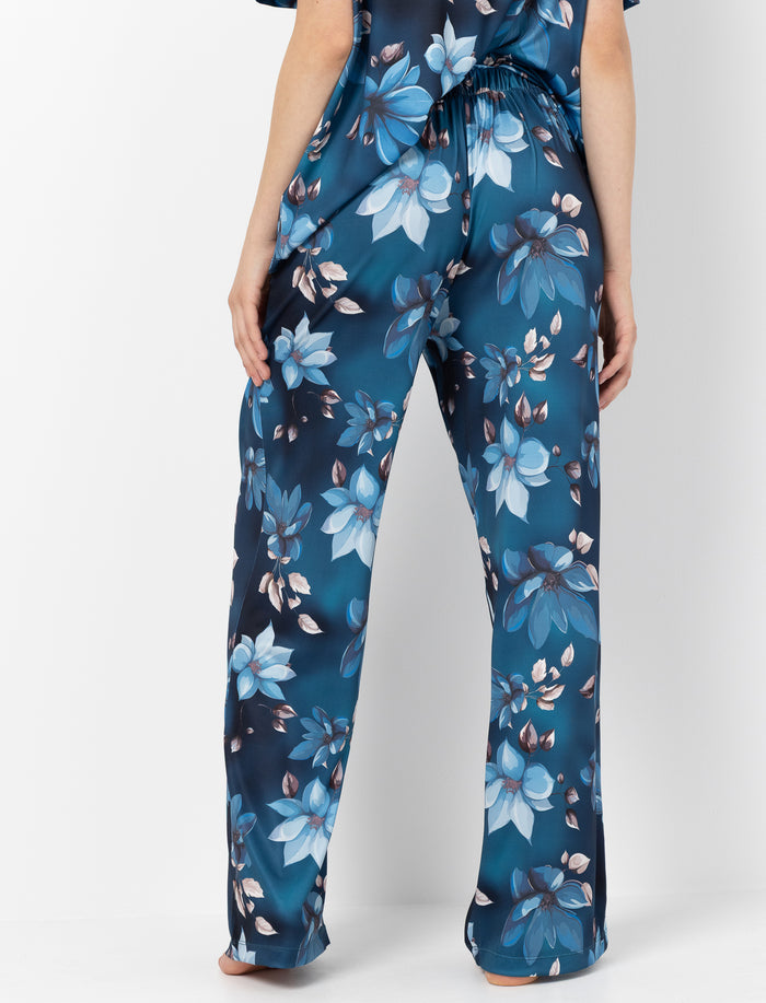 Pantalon de pyjama fleuri pour femme