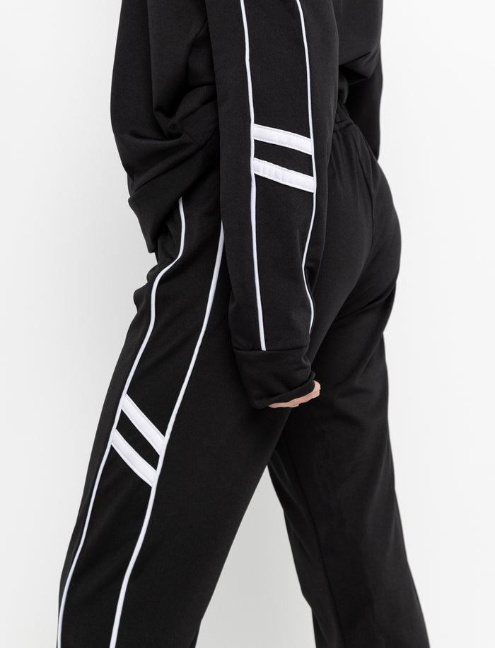 Pantalon de sport à bandes contrastantes