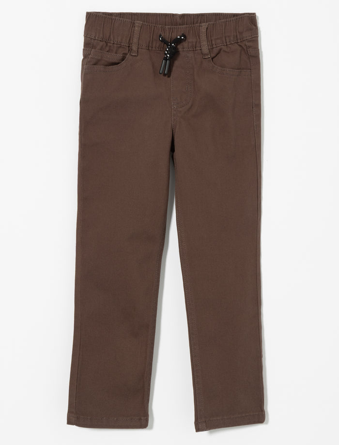 Pantalon droit à taille élastique