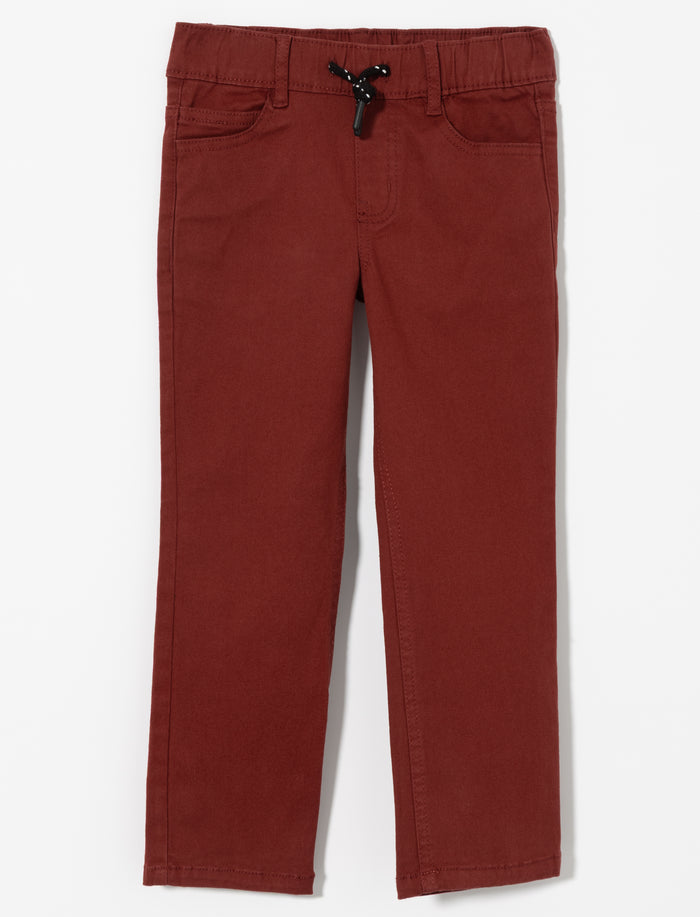 Pantalon droit à taille élastique