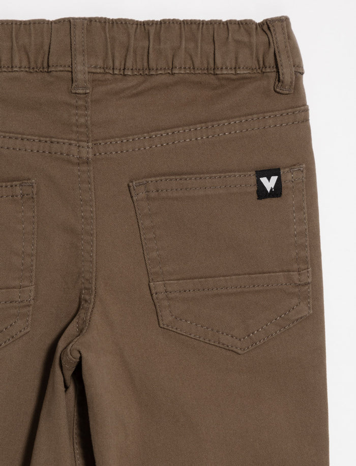Pantalon droit à taille élastique
