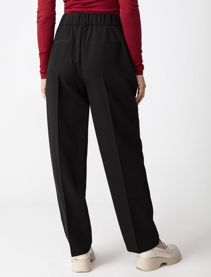 Pantalon droit à taille haute