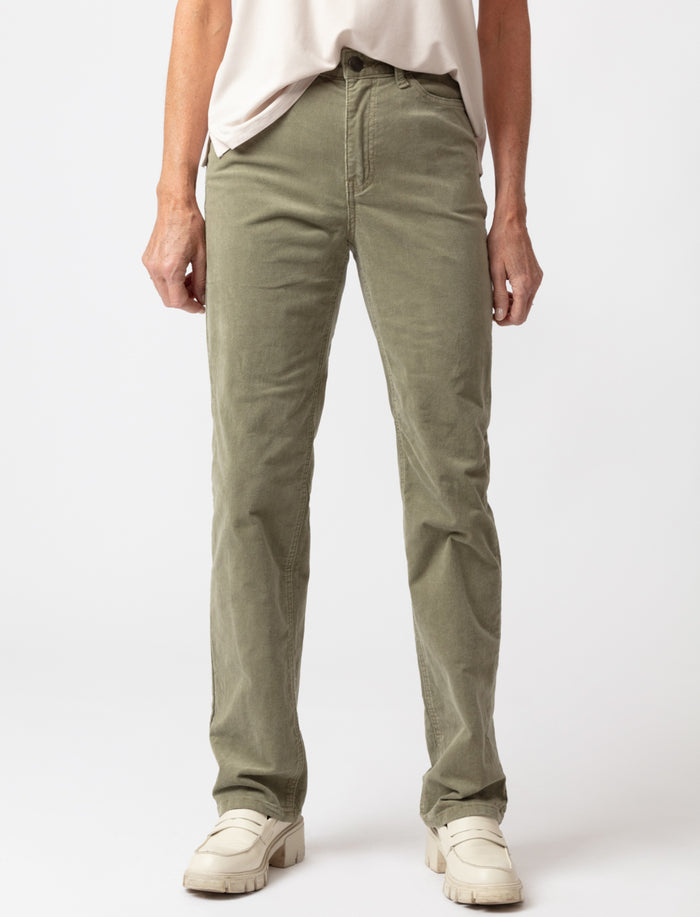Pantalon droit à taille régulière