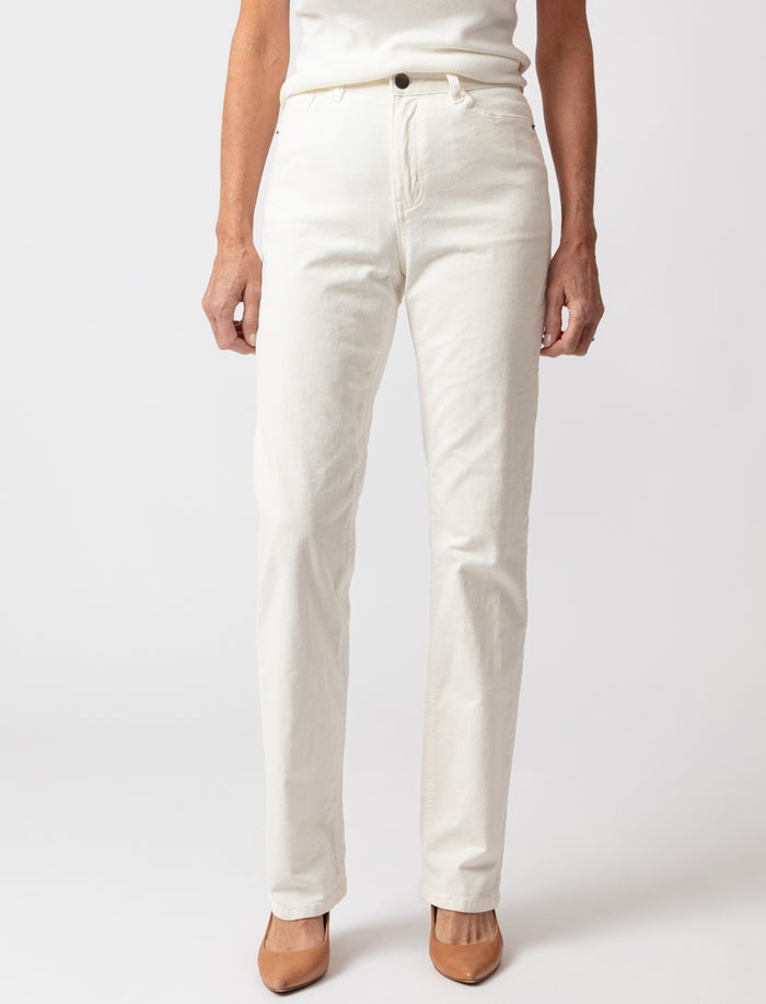 Pantalon droit à taille régulière