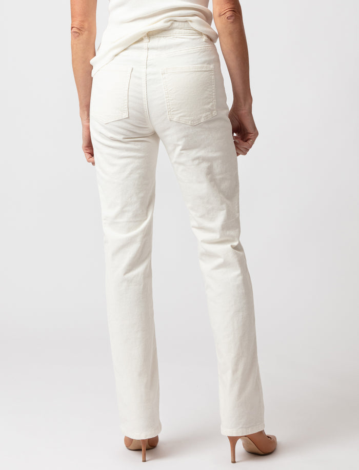 Pantalon droit à taille régulière