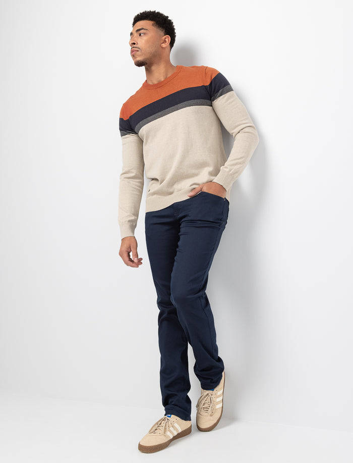 Pantalon droit extensible