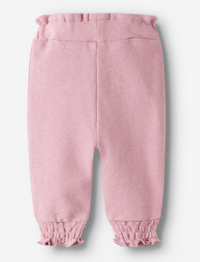 Pantalon en coton uni pour bébé fille