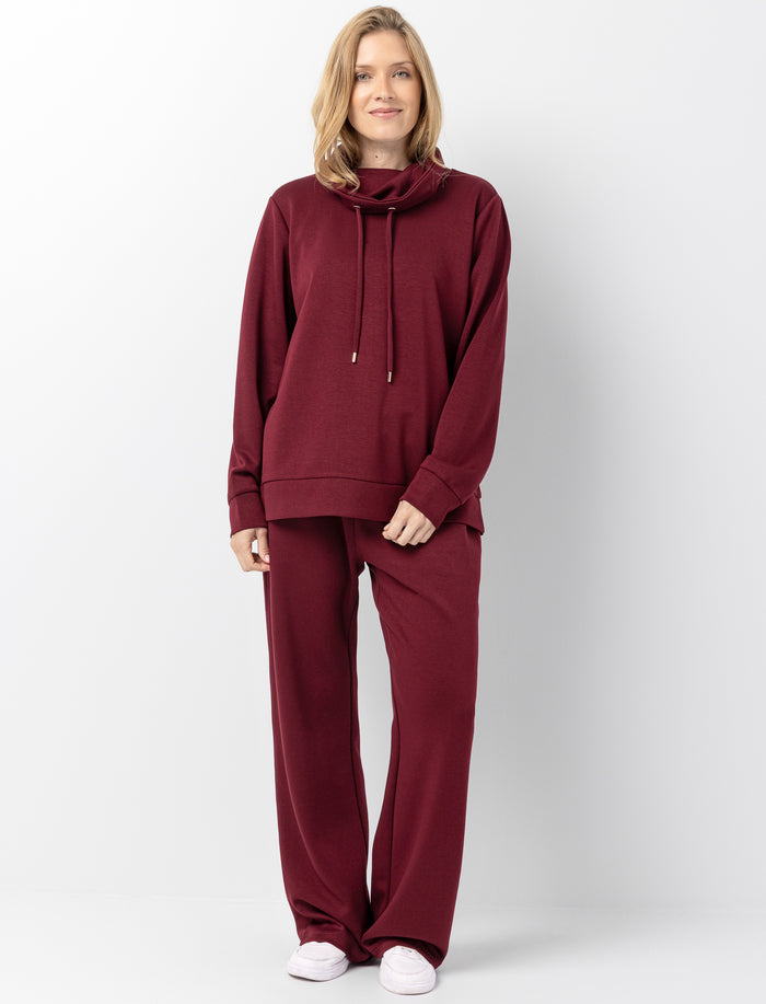 Pantalon en modal à jambe large pour femme