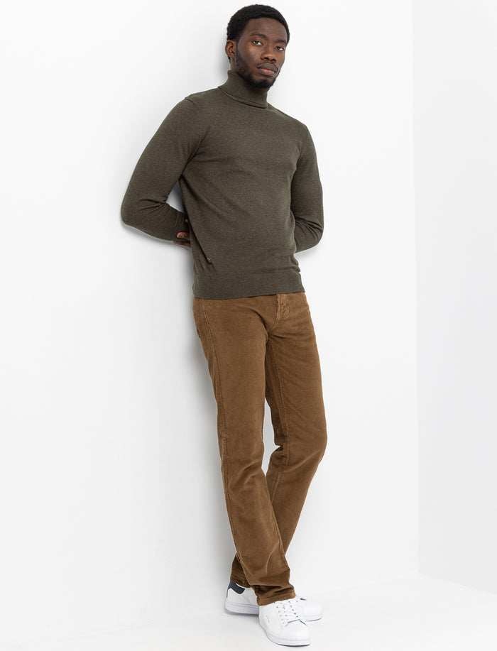 Pantalon étroit en velours côtelé