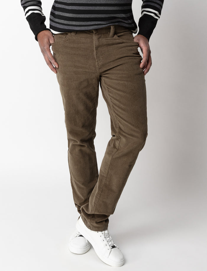 Pantalon étroit en velours côtelé