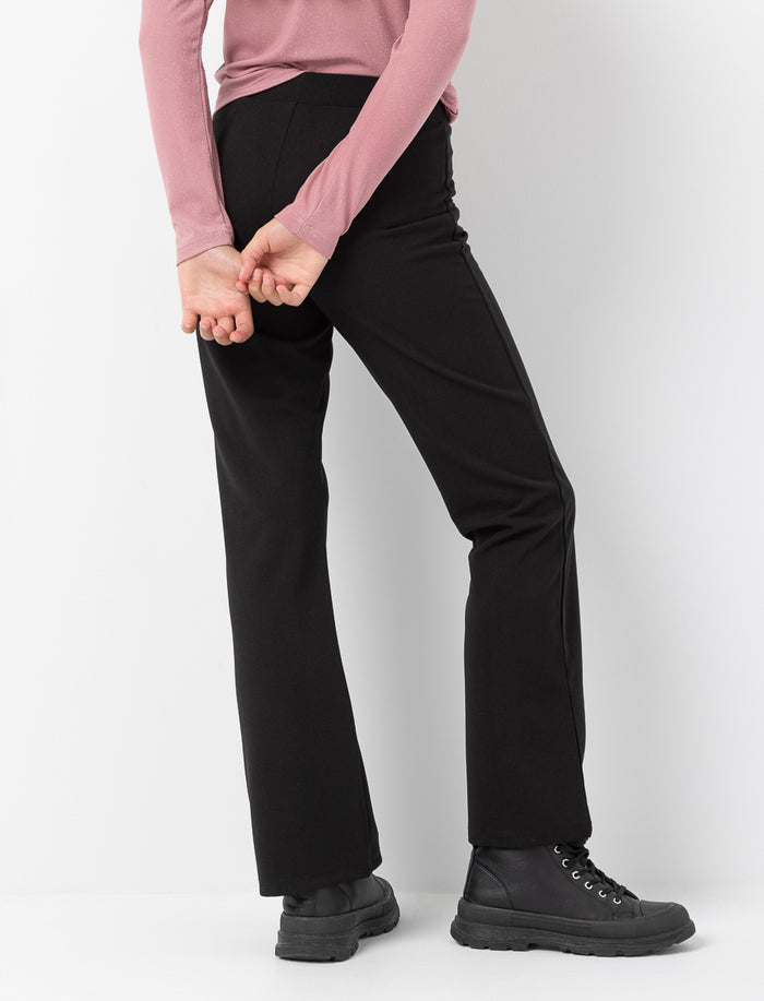 Pantalon évasé à taille élastique