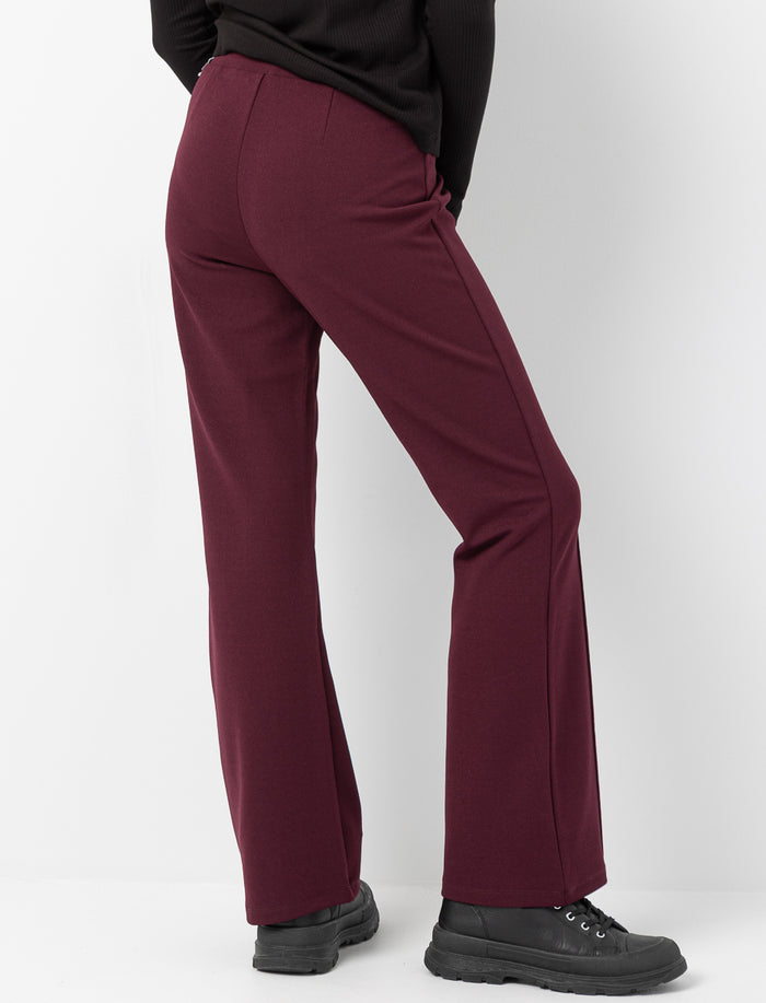 Pantalon évasé à taille élastique