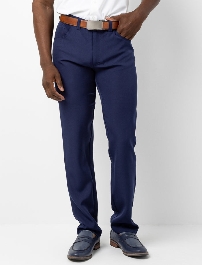 Pantalon habillé droit extensible