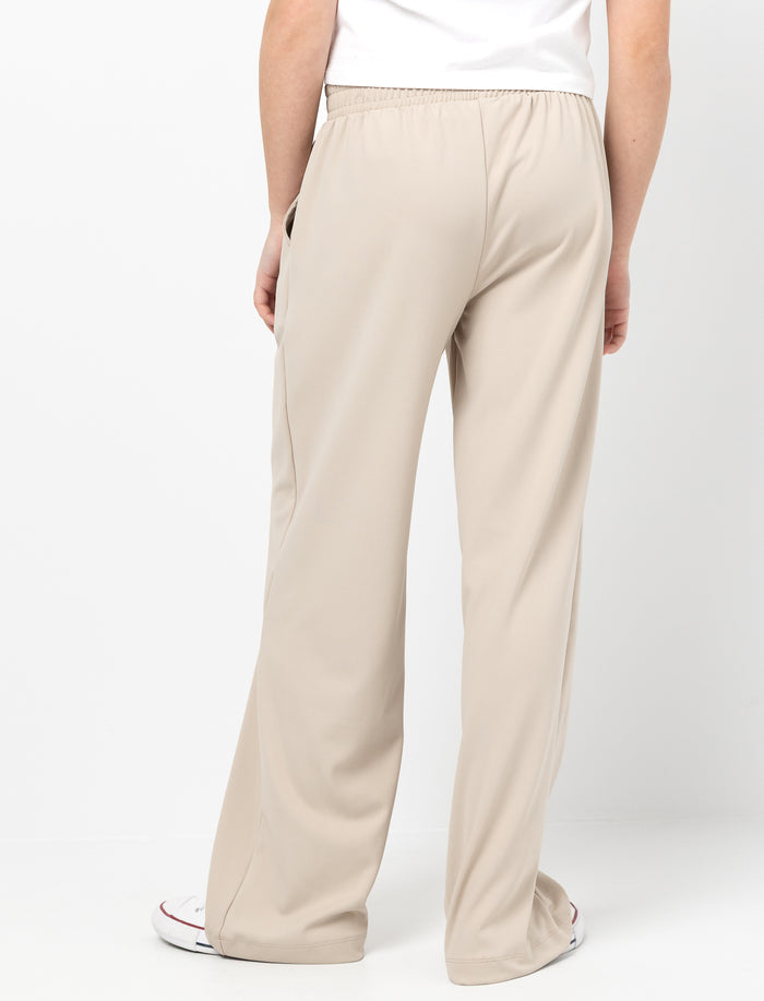 Pantalon jambe large à taille élastique