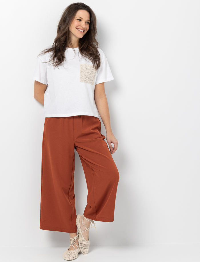 Pantalon jambe large