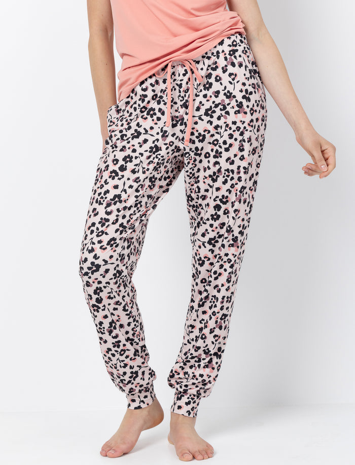 Pantalon jogger de pyjama imprimé pour femme
