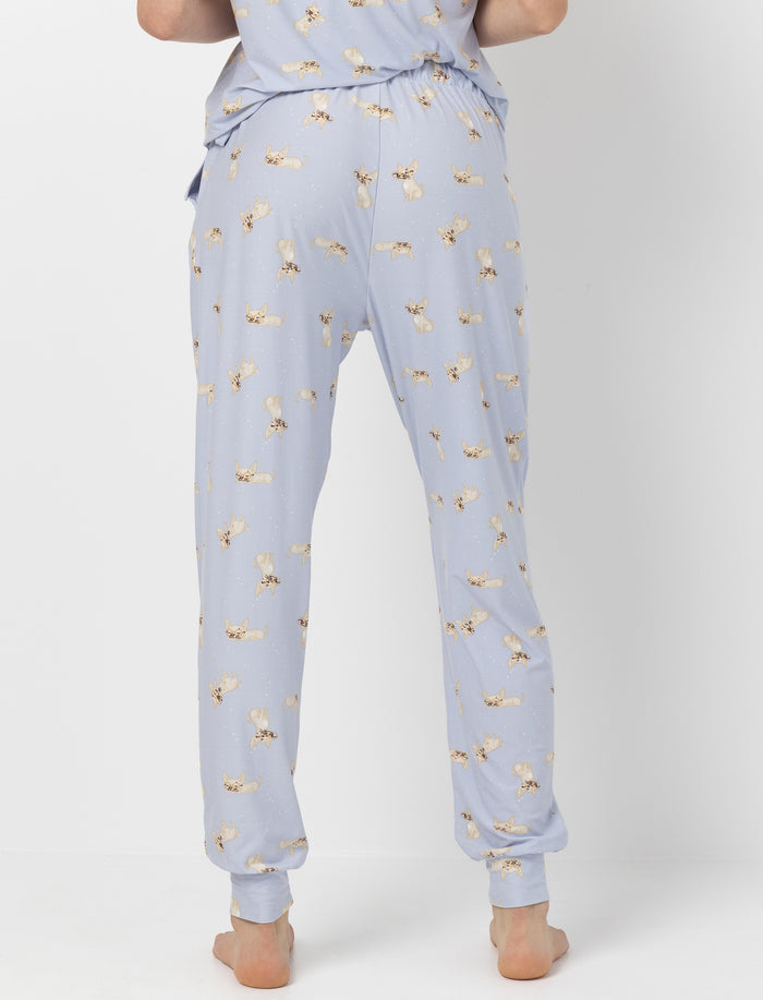 Pantalon jogger de pyjama imprimé pour femme
