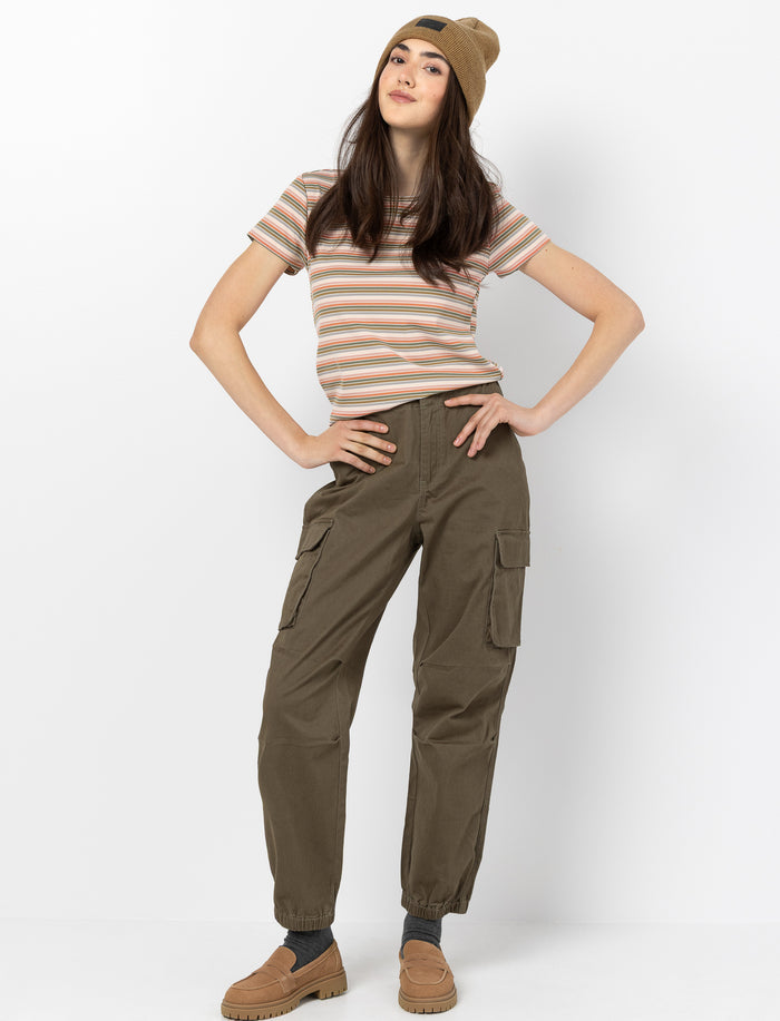 Pantalon jogger en popeline
