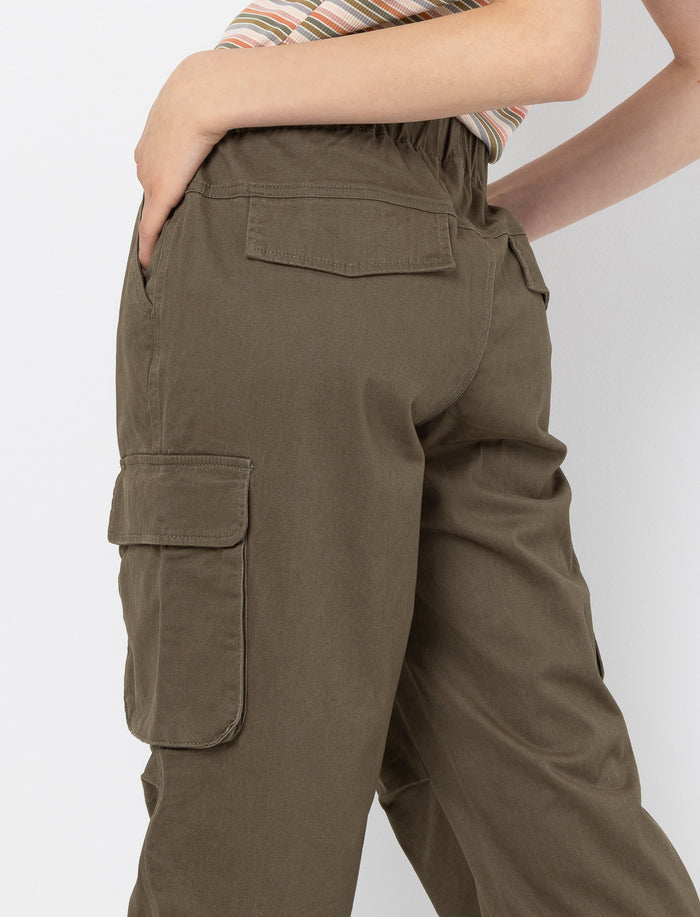Pantalon jogger en popeline