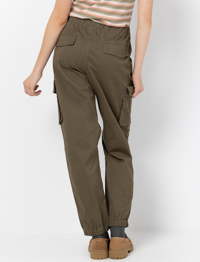 Pantalon jogger en popeline