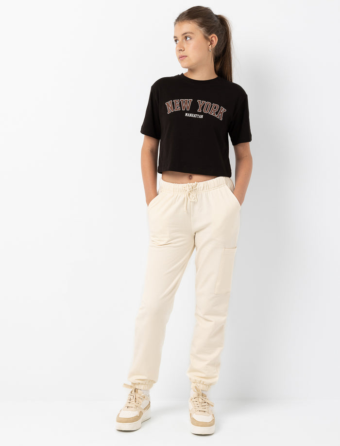 Pantalon ouaté à poche cargo