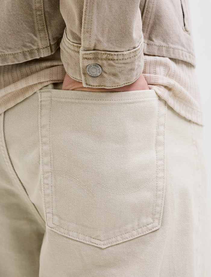 Pantalon uni à jambes larges