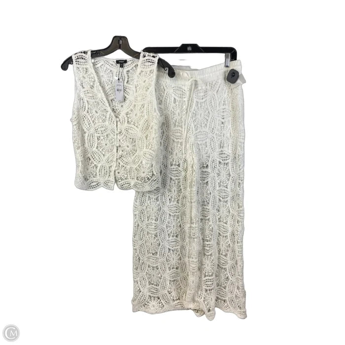 Pants Set 2pc By Express In Cream, Size: M