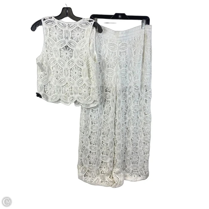 Pants Set 2pc By Express In Cream, Size: M